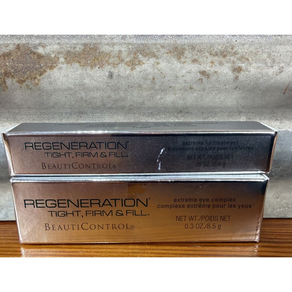 2X BeautiControl Regeneration Tight Firm & Fill Extreme Eye Complex 0.3Oz & .9OZ